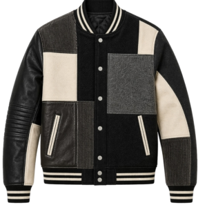 DownTown Patchwork Varsity Jacket