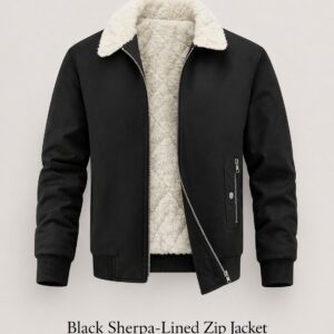 Midnight Sherpa Bomber Jacket